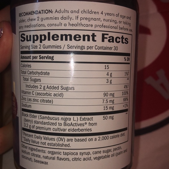 Sambucus standardized Elderberry gummies - Picture 3 of 3